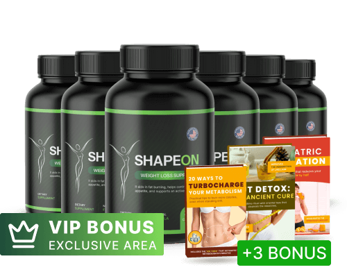 6 bottles of ShapeON with bonuses - best value package